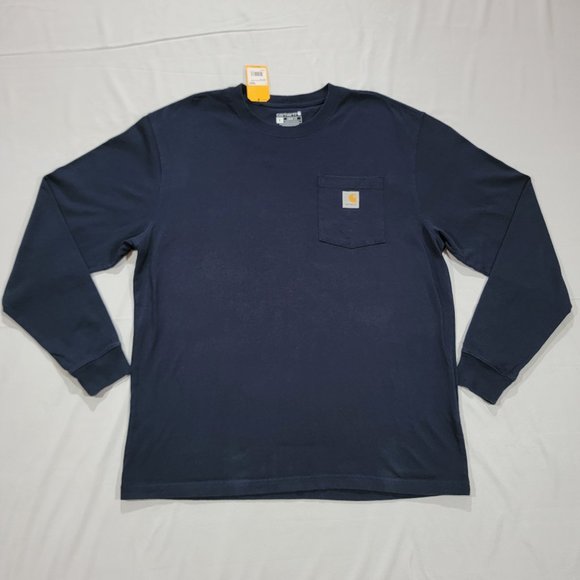 Carhartt Other - Carhartt Mens Loose Fit Heavyweight Long-Sleeve Pocket T-Shirt Sz L